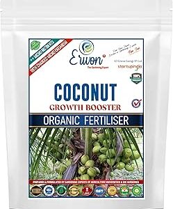 Erwon® Coconut Growth Booster, Premium Essential Powerful Organic Fertilizer for Overall Growth of Coconut Plants, with Charged Micro-Organism and ++ Micronutrient (1800 gm)