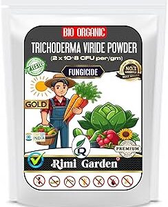 Rimi Garden® Trichoderma Fungicide - Viride Powder for Plants (2 x 10^8 CFU per Gram) Bio Fungicide - Prevents Fungal and Bacterial Diseases in Plants. (900 gm)