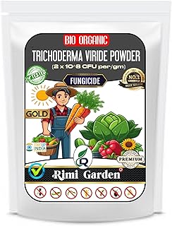Rimi Garden® Trichoderma Fungicide - Viride Powder for Plants (2 x 10^8 CFU per Gram) Bio Fungicide - Prevents Fungal and Bacterial Diseases in Plants. (900 gm)