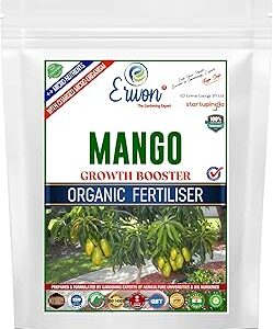 Erwon Mango Growth Booster, Premium Essential Powerful Organic Fertilizer For Overall Growth Of Mango Plants, With Charged Micro-Organism And ++ Micronutrients (200 Gm), Powder