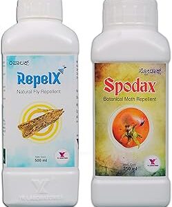 YK Laboratories Moth Repellent Spodax 250ml + RepelX 500ml For Crops & Plants
