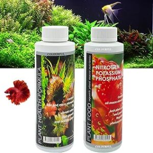 COLOURFUL - Aquatic Remedies Plant Care Combo: Plant Health 220ml + Plant Food 220ml – Complete Aquarium Plant Nutrition Solution