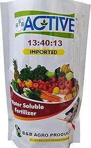 B & B Agro Products-NPK 13:40:13 (Water Soluble Fertilizer) (For Stopping Flower Drop and Increasing Pod or Fruit Formation Plant/Crop)