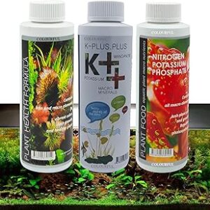 COLOURFUL - Aquatic Remedies Combo Pack: Plant Health 120ml + Plant Food 120ml + K++ 120ml – Complete Aquarium Plant Care Solution