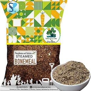 Shiviproducts Steamed Bonemeal Powder Fertilizer for Plants (1.9kg) Organic NPK (3-15-0) | For Home gardens