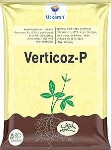 Utkarsh Verticillium Lecanii 1.15% W.P. 1 x 10 ^ 8 CFU/gm min. for Plants, Crops and Home Gardening - Verticoz-P (1 Kg; Pack of 1)