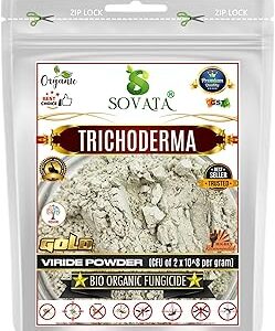Sovata® Trichoderma Bio Organic Fungicide - Viride Powder for Plants (2 x 10^8 CFU per Gram) Bio Fungicide - Prevents Fungal and Bacterial Diseases in Plants. (1800 gm)