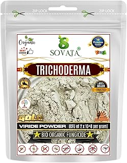 Sovata® Trichoderma Bio Organic Fungicide - Viride Powder for Plants (2 x 10^8 CFU per Gram) Bio Fungicide - Prevents Fungal and Bacterial Diseases in Plants. (1800 gm)
