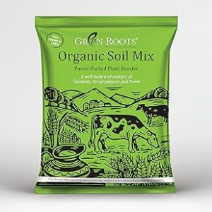 Green Roots Organic Potting Soil Mix with Cocopeat, Vermicompost, Neem Granule, Plant Manure/Khad - 1 KG