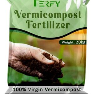 PERFY Vermicompost 20KG Natural Fertilizer for Home Gar...